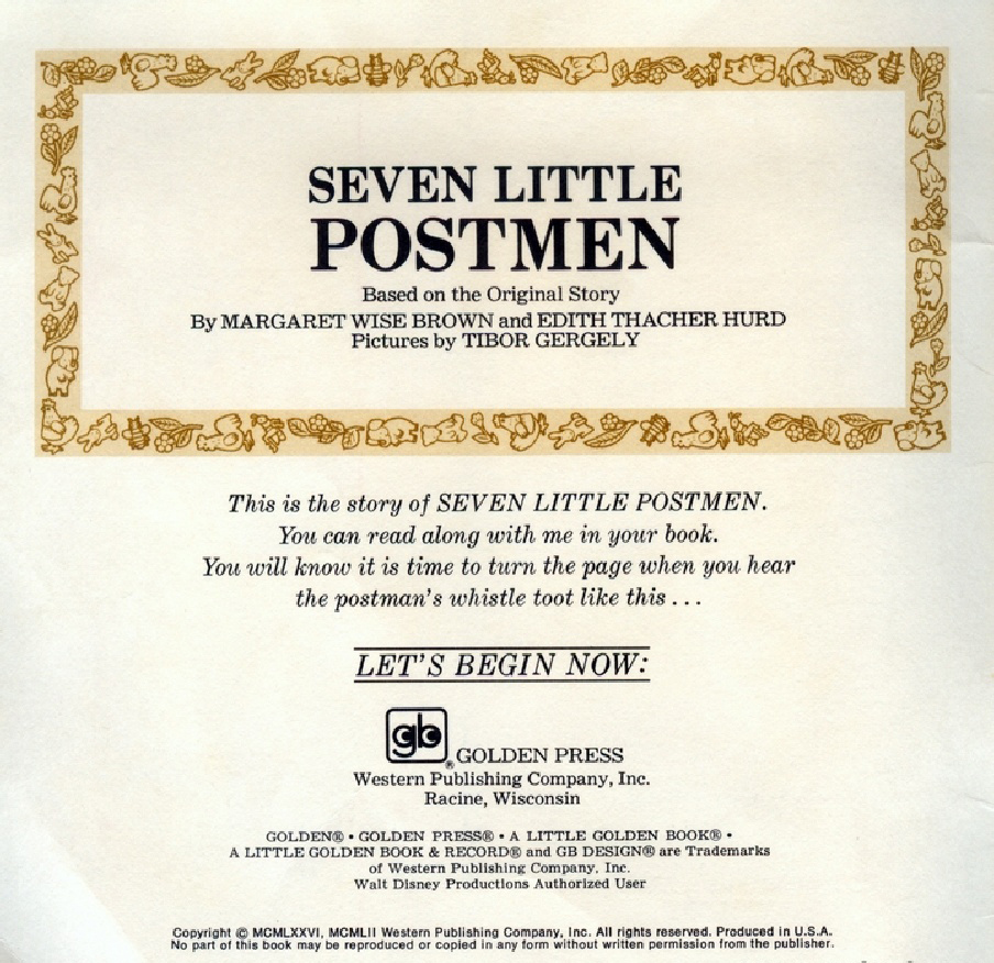 Seven Little Postmen (02),绘本,绘本故事,绘本阅读,故事书,童书,图画书,课外阅读